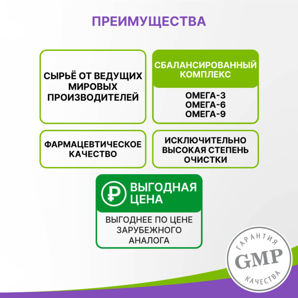 Омега 3-6-9, 60 капсул, Эвалар