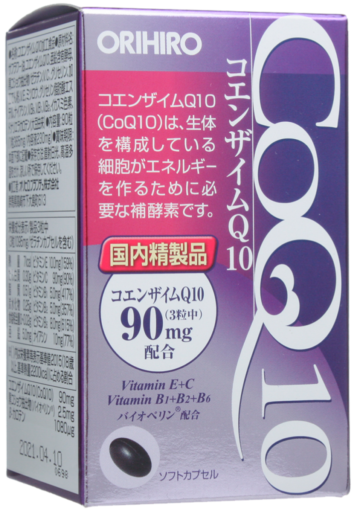 Коэнзим Q10 с витаминами, 90 капсул, ORIHIRO