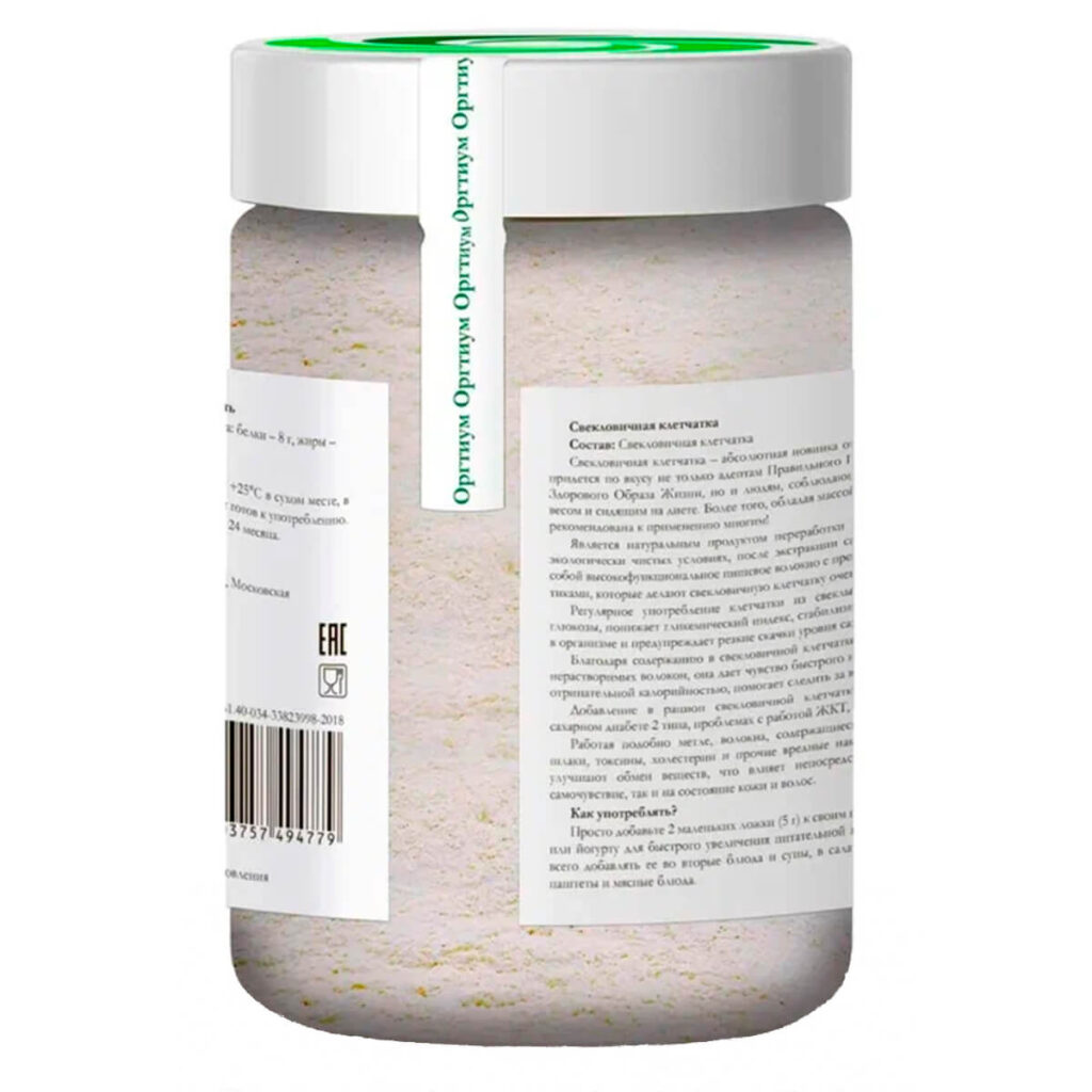 Пищевая продукция Свекловичная клетчатка, 180 г, Оргтиум