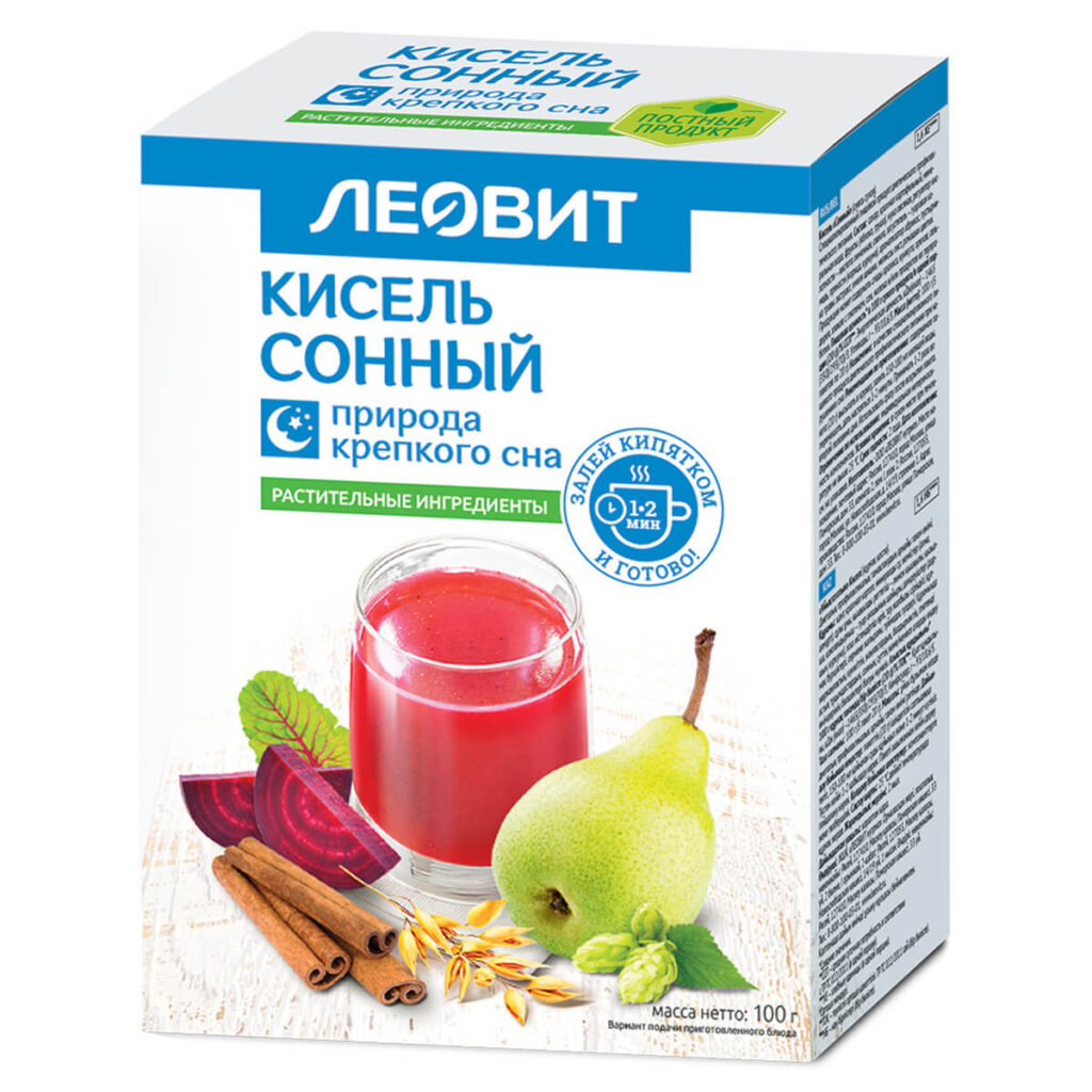 Кисель Сонный, 5 пакетов по 20 г, ЛЕОВИТ