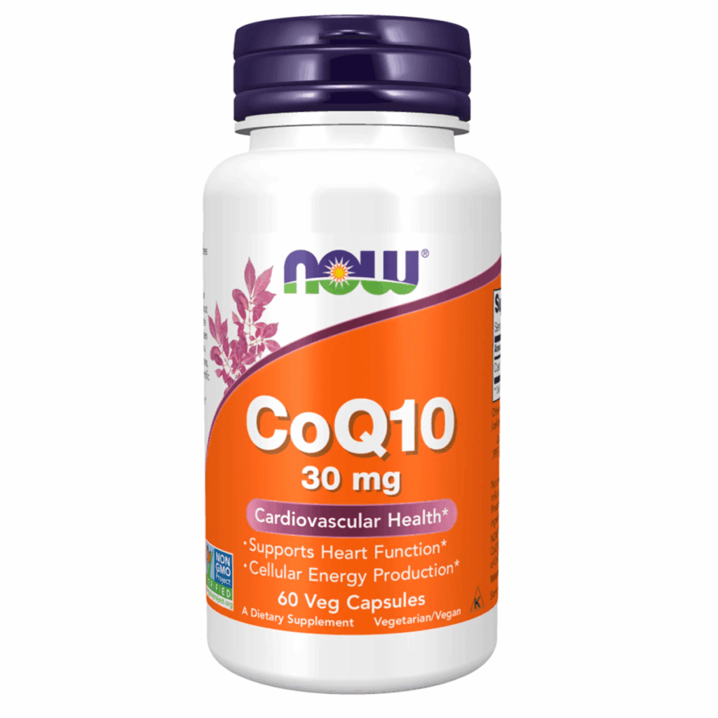 Коэнзим Q10, 30 мг, 60 капсул, NOW