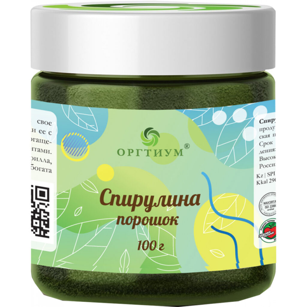 Пищевая продукция Спирулина порошок, 100 г, Оргтиум
