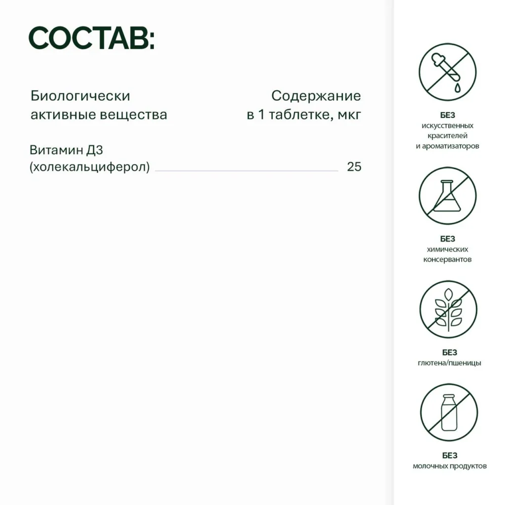 NFO® Витамин D3 1000 МЕ