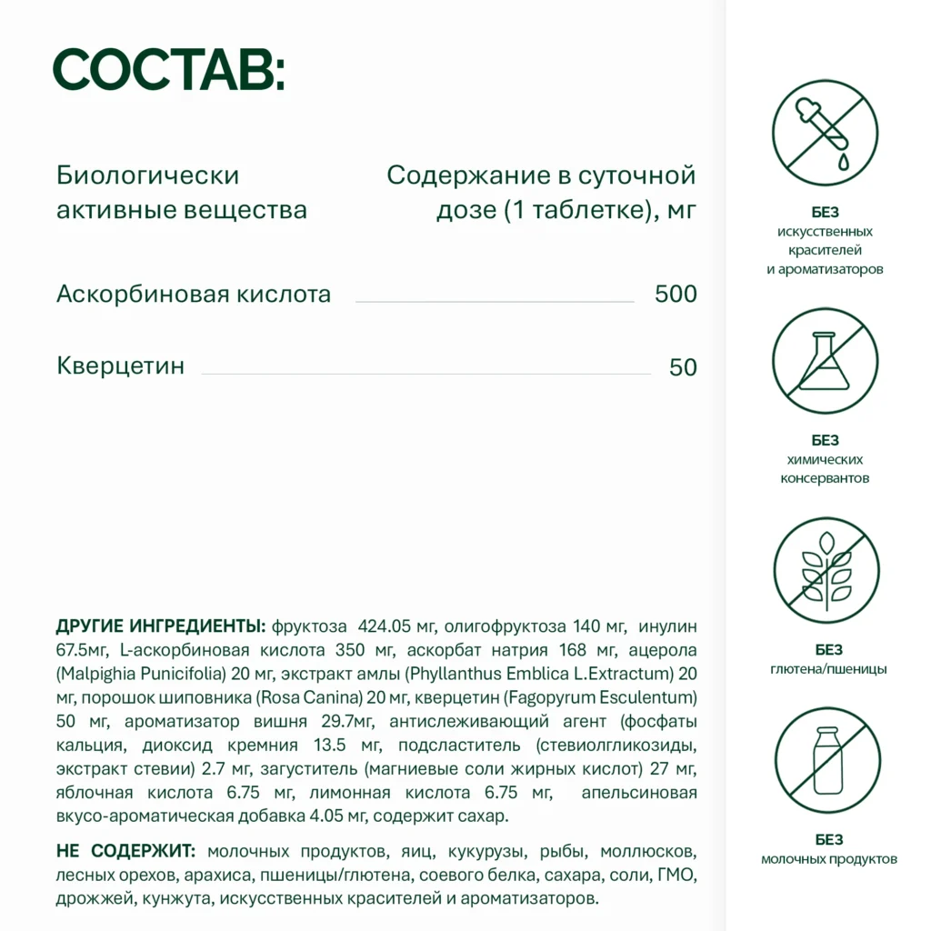 NFO® Витамин C и кверцетин