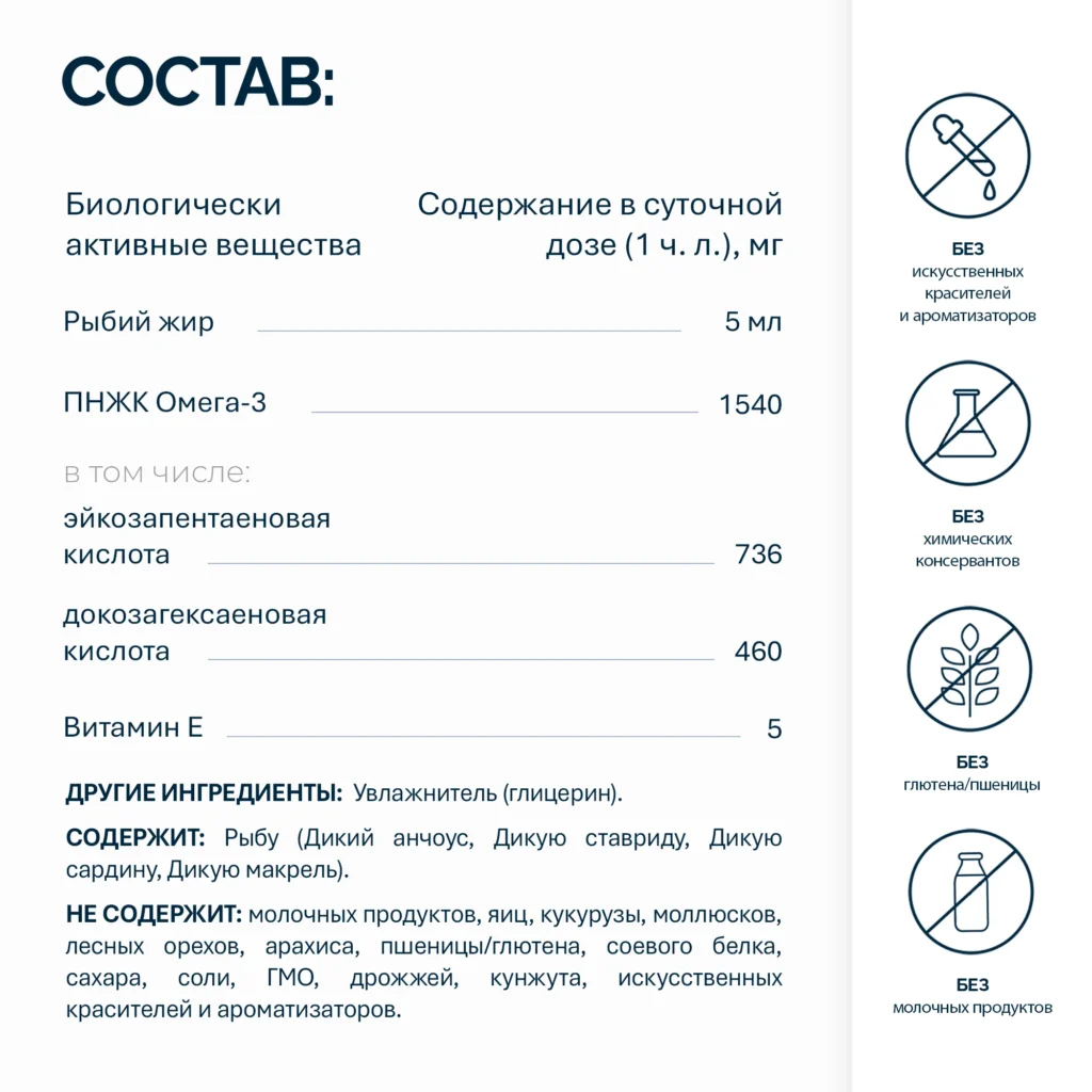 NFO® Омега-3 Со вкусом лимона