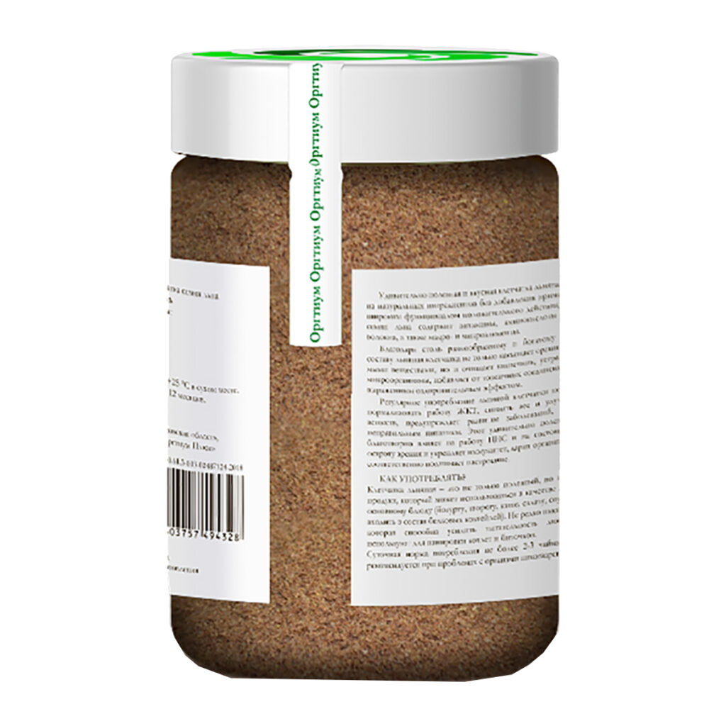 Пищевая продукция Клетчатка льняная, 180 г, Оргтиум