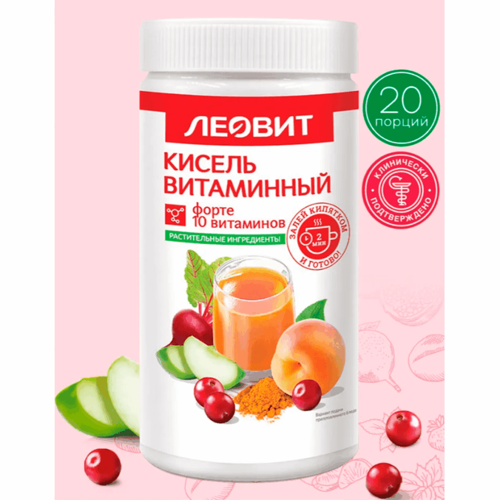 Кисель Витаминный ФОРТЕ, 400 г, ЛЕОВИТ