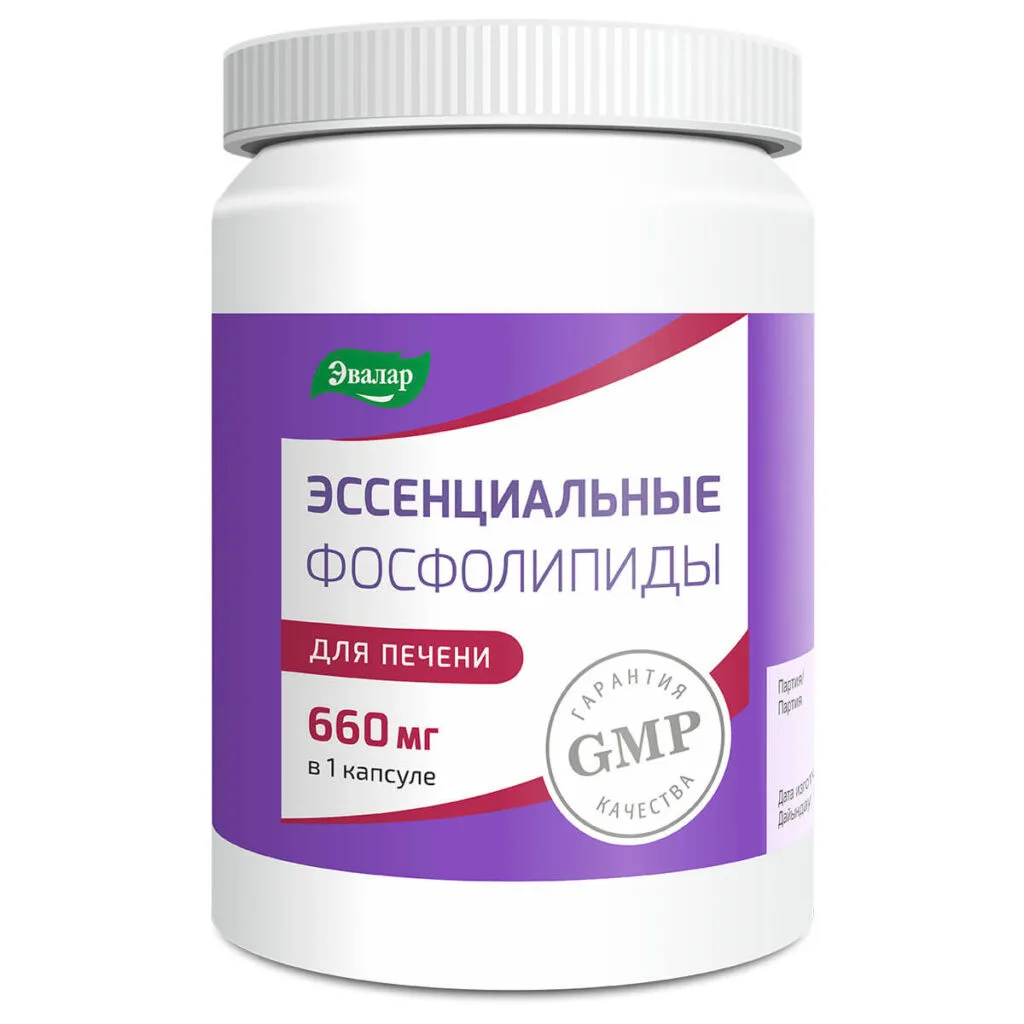 Эссенциальные фосфолипиды, 60 капсул, Эвалар