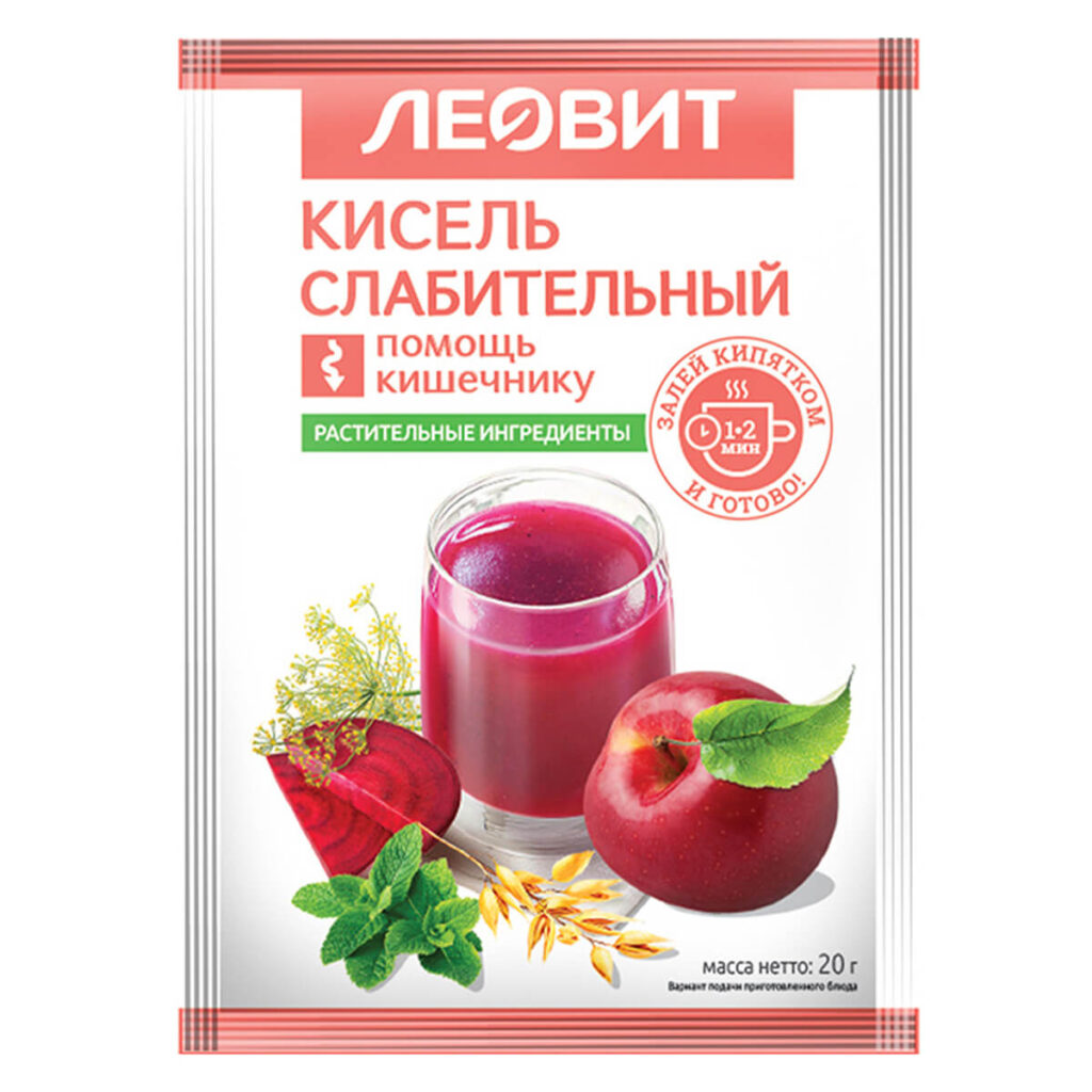 Кисель Слабительный, 5 пакетов по 20 г, ЛЕОВИТ