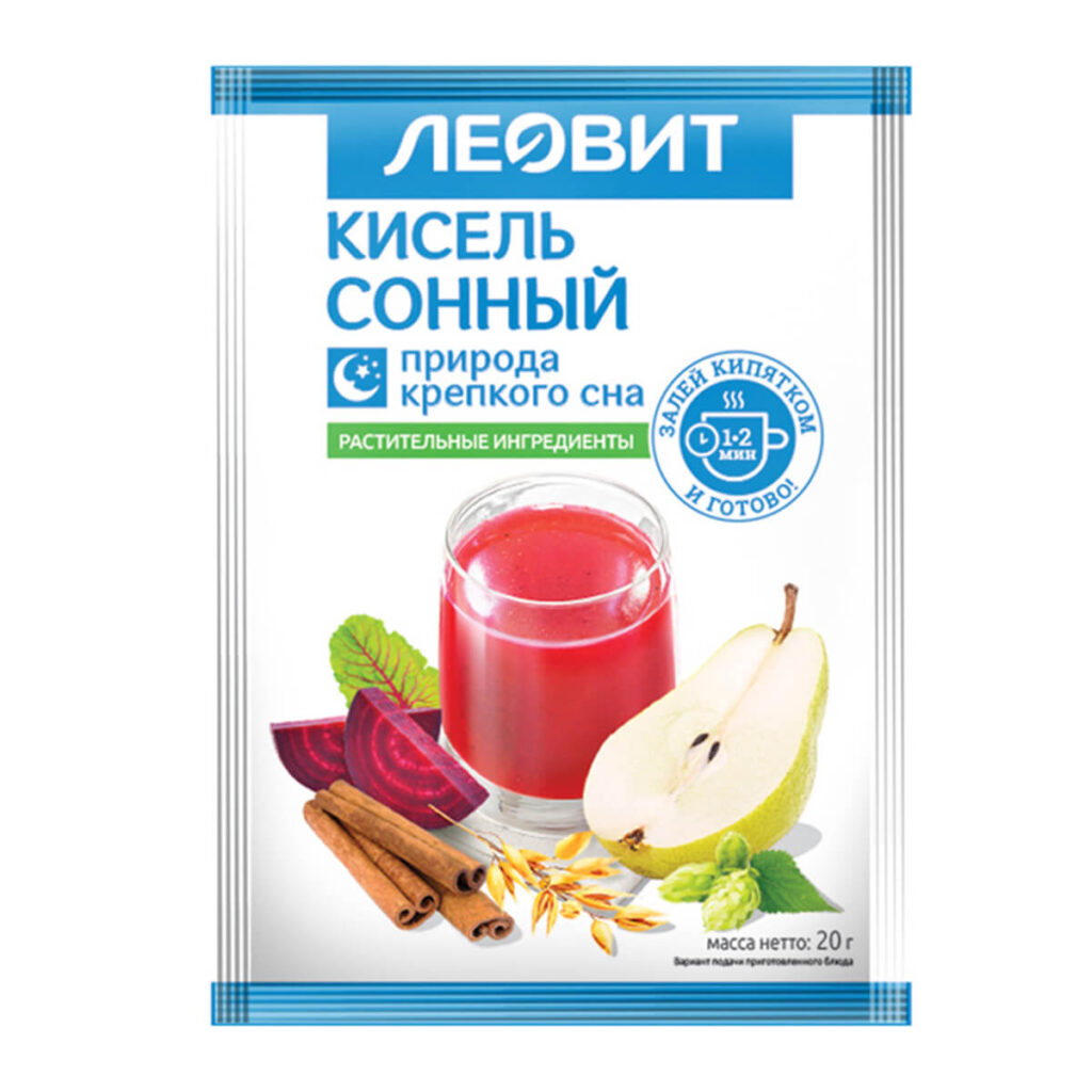 Кисель Сонный, 5 пакетов по 20 г, ЛЕОВИТ