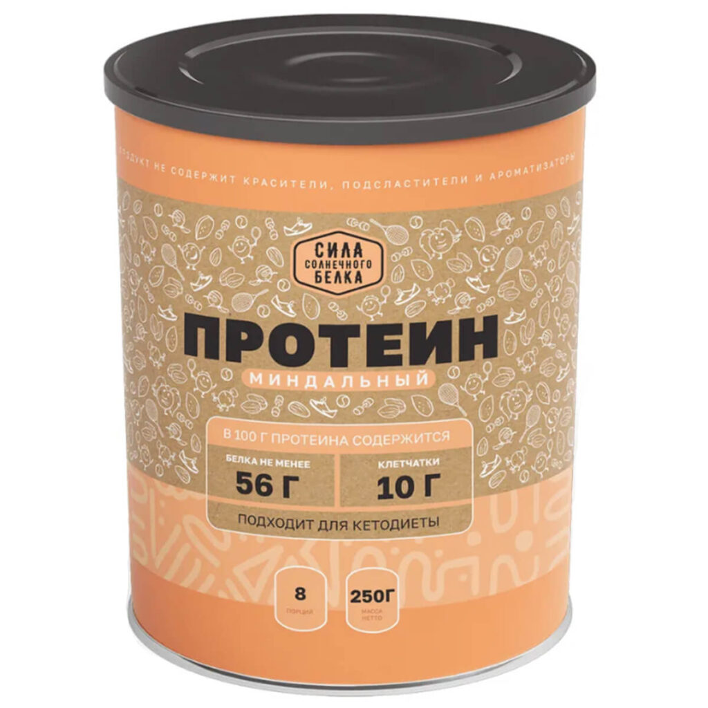 Пищевая продукция Миндальный протеин, 250 г, Оргтиум
