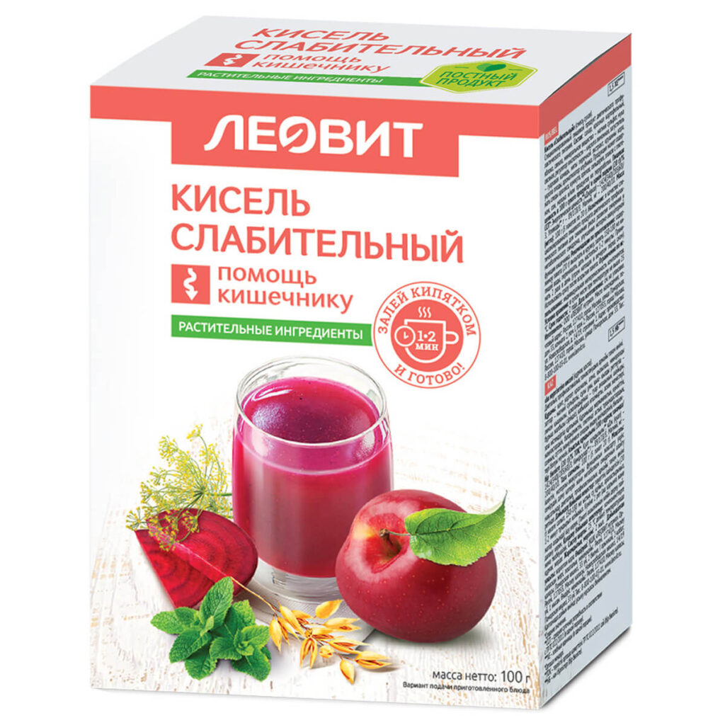 Кисель Слабительный, 5 пакетов по 20 г, ЛЕОВИТ