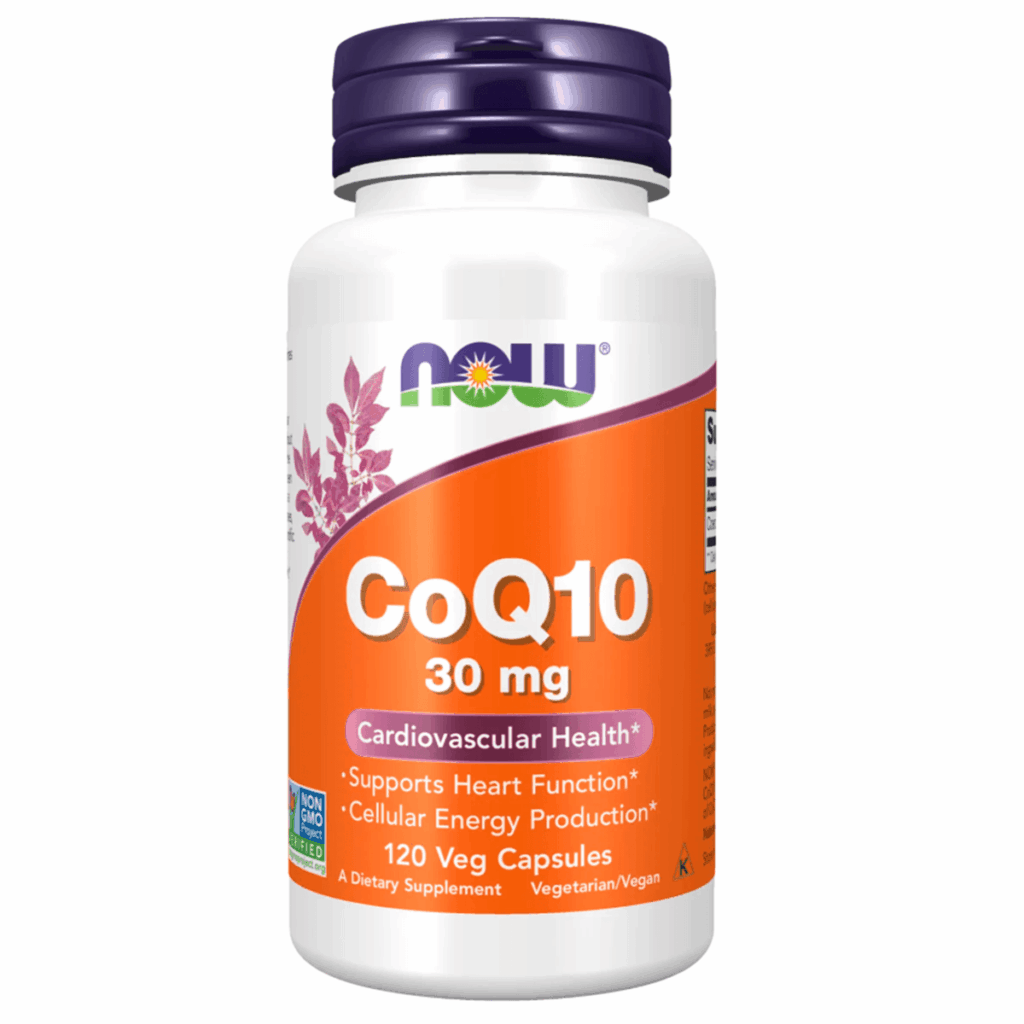Коэнзим Q10, 30 мг, 120 капсул, NOW