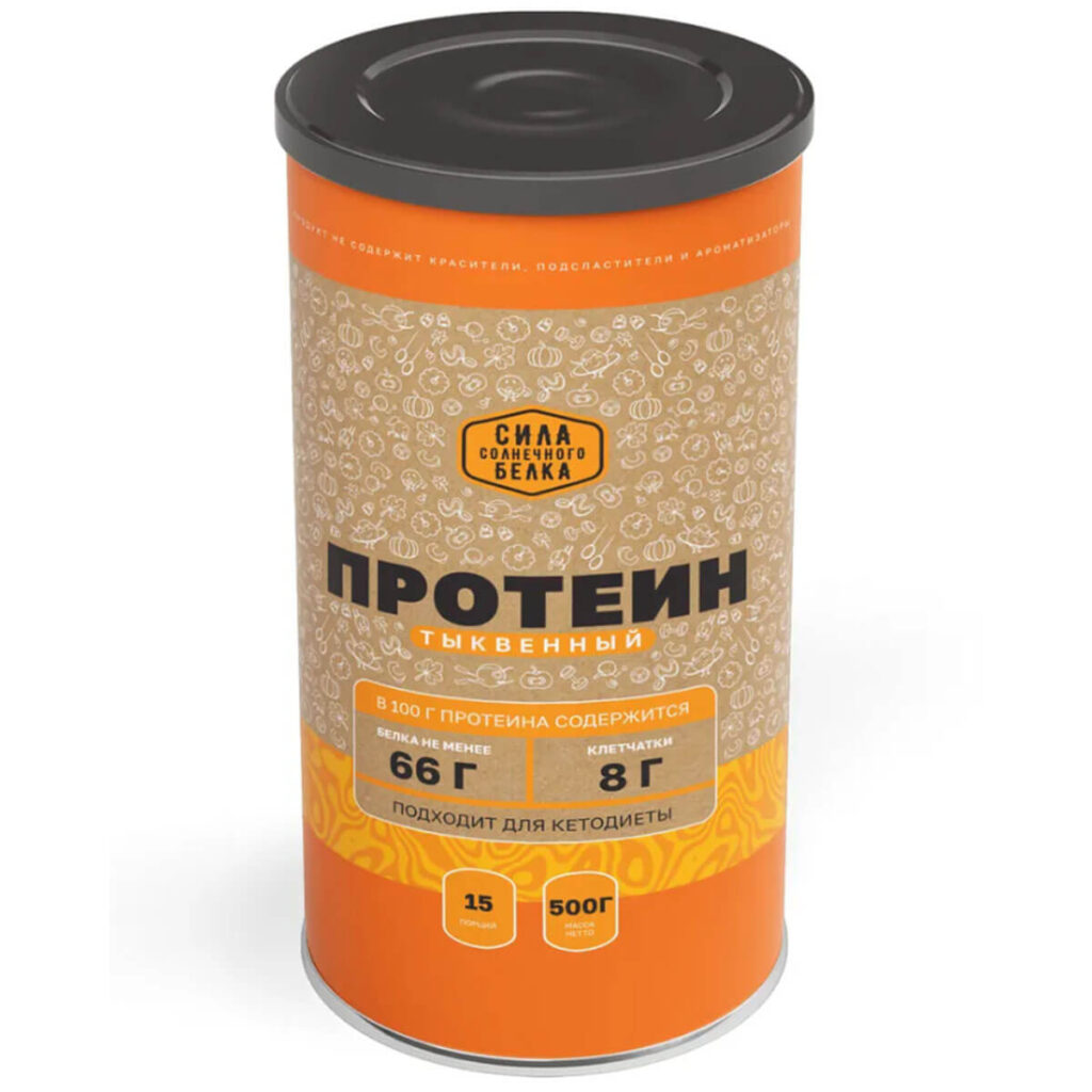 Пищевая продукция Протеин семян тыквы, 500 г, Оргтиум