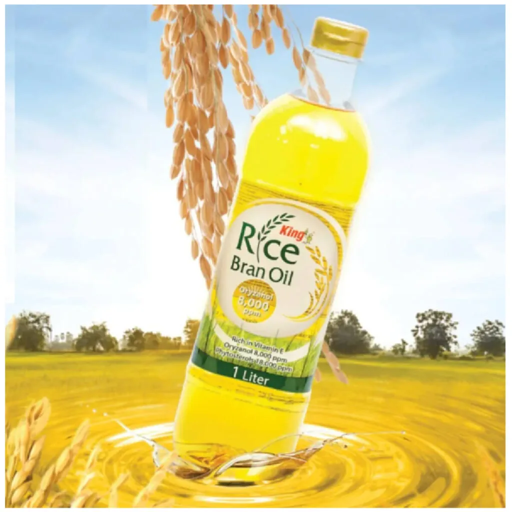 Масло рисовых отрубей, 1 л, King Rice Bran Oil / Кинг Райс Бран Ойл