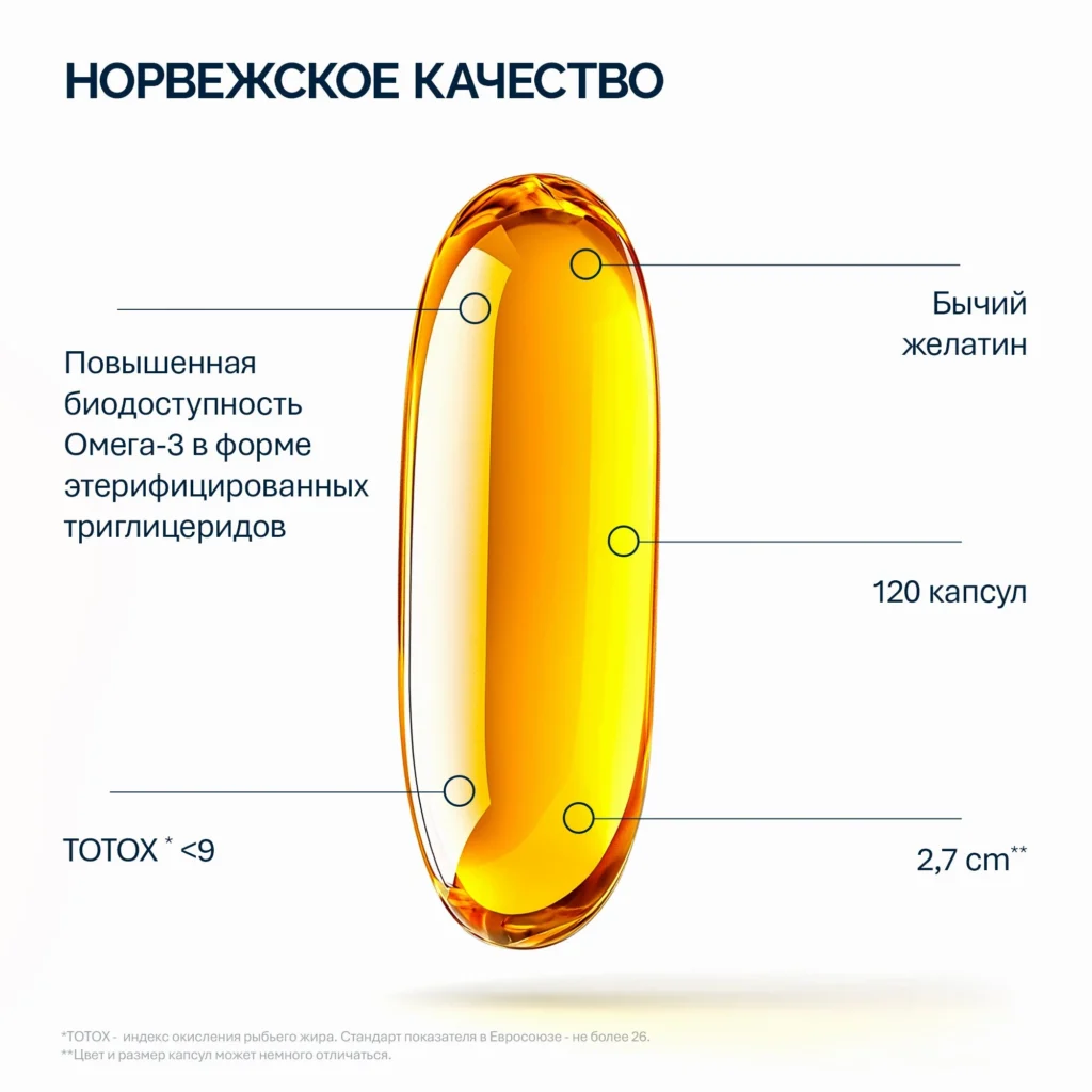 NFO® Омега-3 Ультима 120 капсул