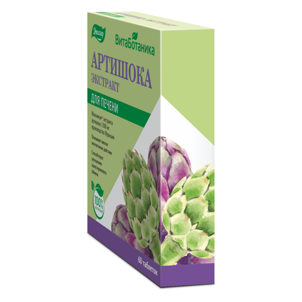 Артишока экстракт, 60 таблеток, Эвалар