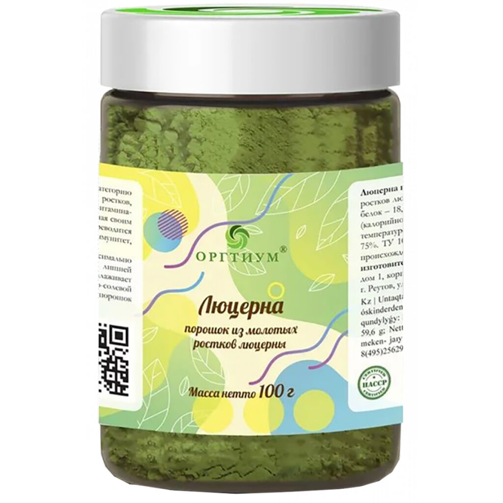 Пищевая продукция Люцерна порошок, 100 г, Оргтиум