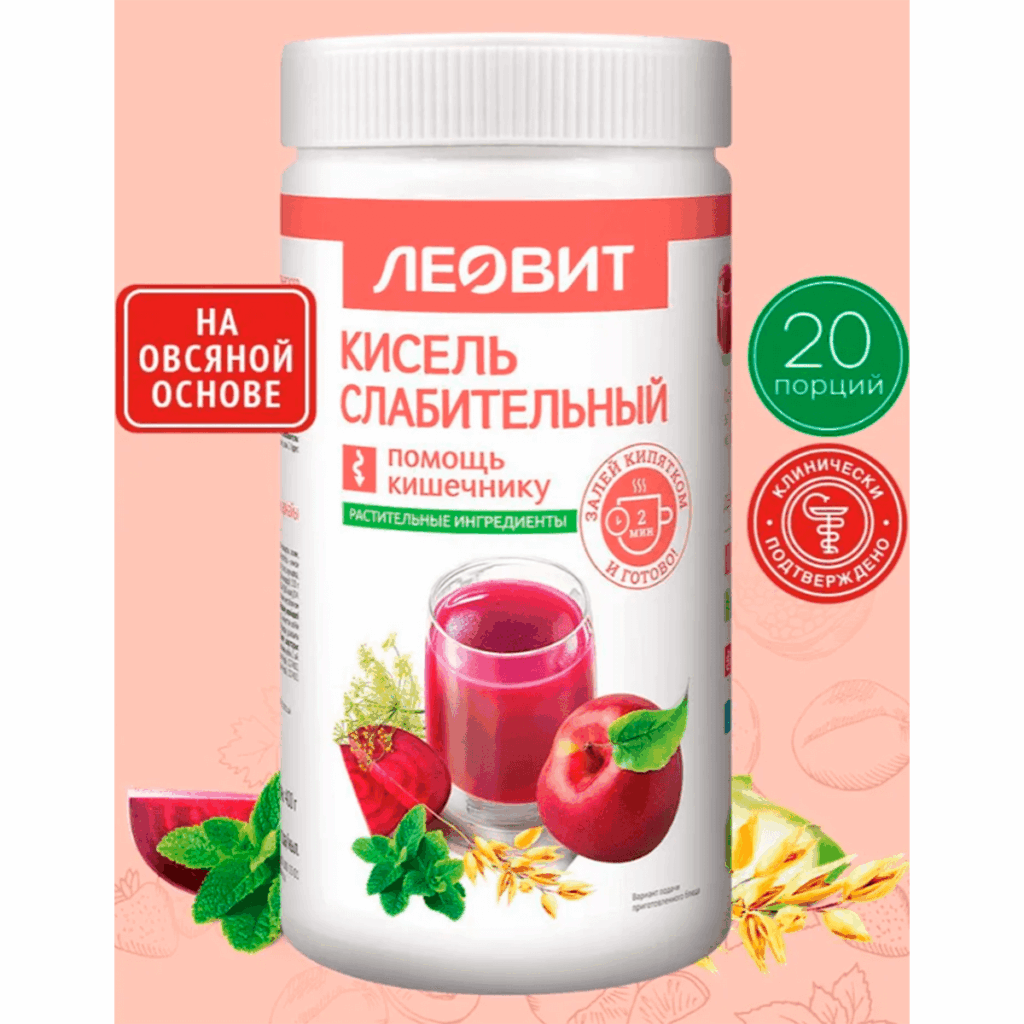 Кисель Слабительный, 400 г, ЛЕОВИТ