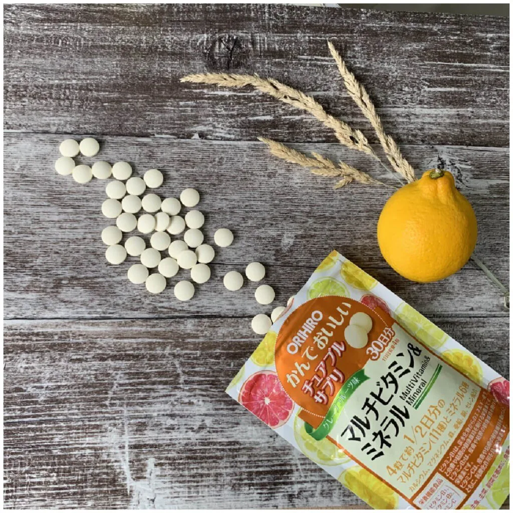 Мультивитамины и минералы со вкусом тропических фруктов, 120таблеток, ORIHIRO