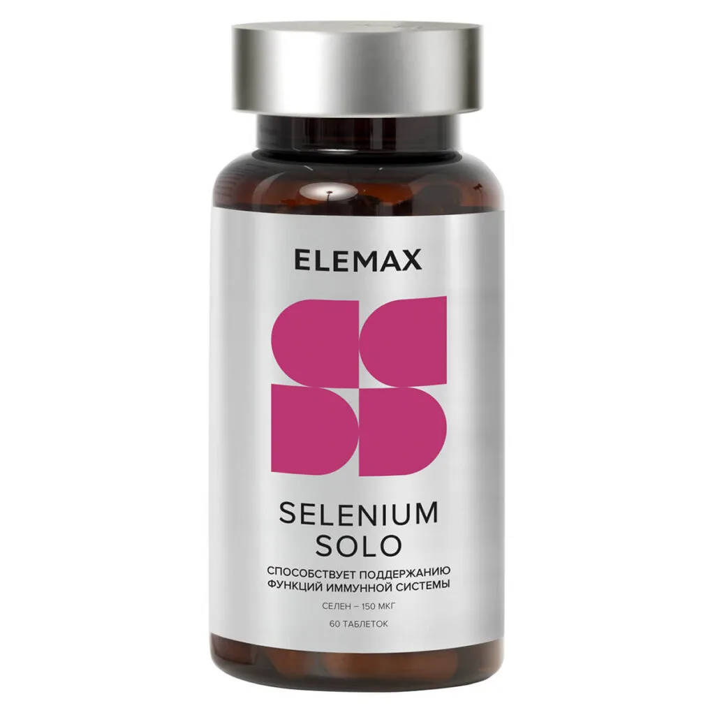 Селен Соло, 150мкг, 60 таблеток, Elemax