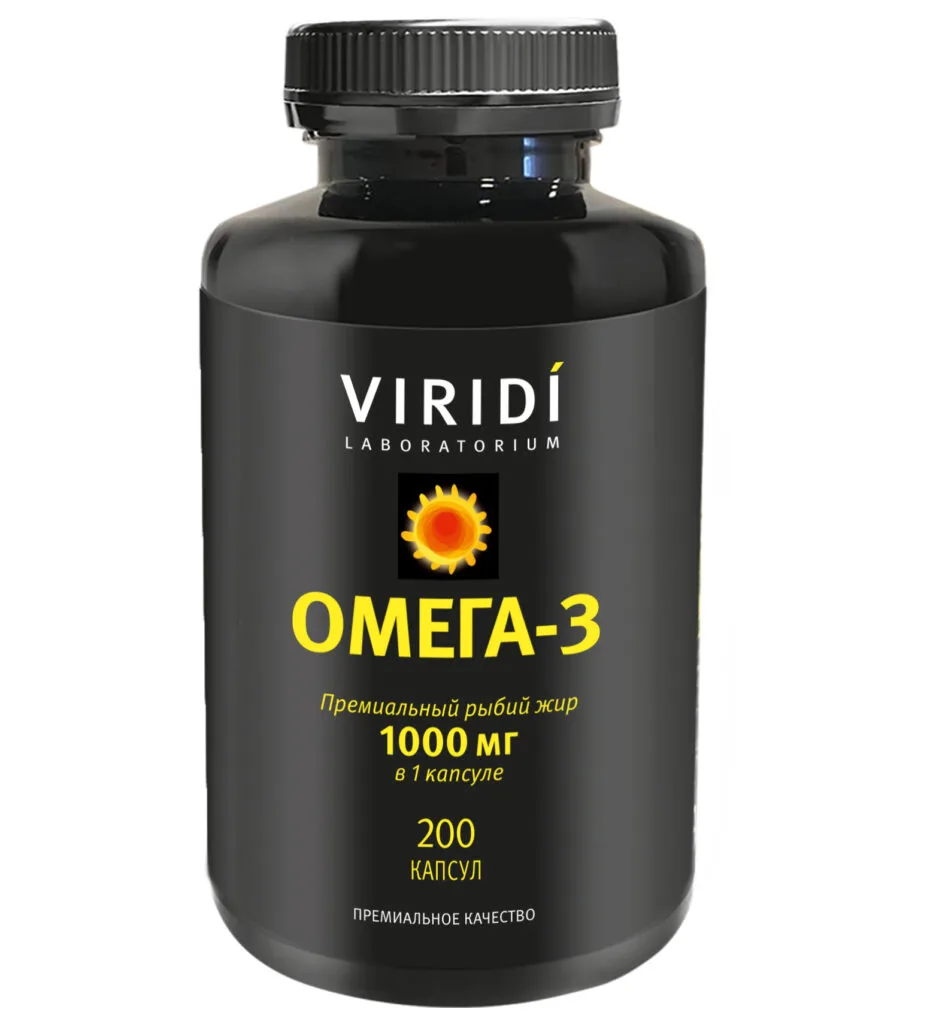 VIRIDI Омега-3 600, 200 капсул