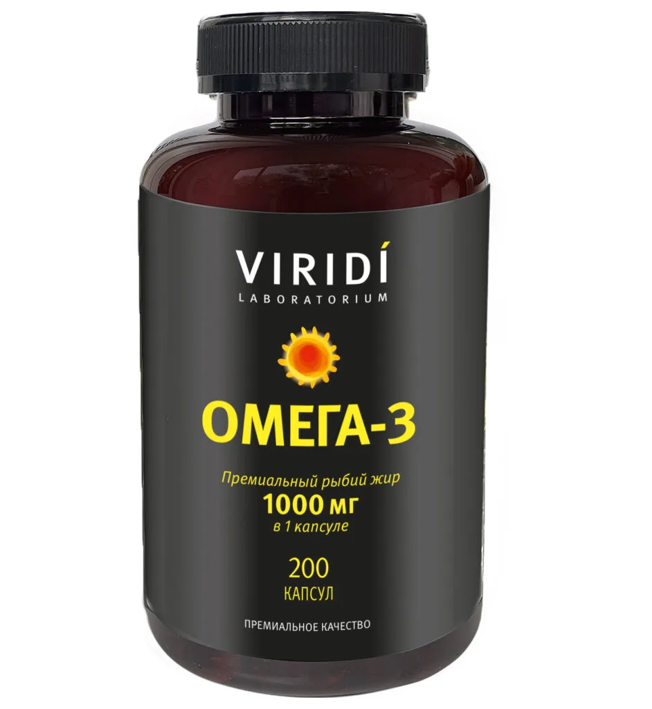 VIRIDI Омега-3 600, 200 капсул
